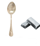  Colher Sobremesa Prata Fracalanza Lacinho