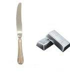  Faca Base Prata Fracalanza Lacinho