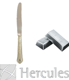  Faca Base Prata Hercules Classique