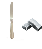  Faca Sobremesa Prata Fracalanza Lacinho