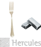  Garfo Base Prata Hercules Classique