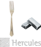  Garfo Sobremesa Prata Hercules Classique